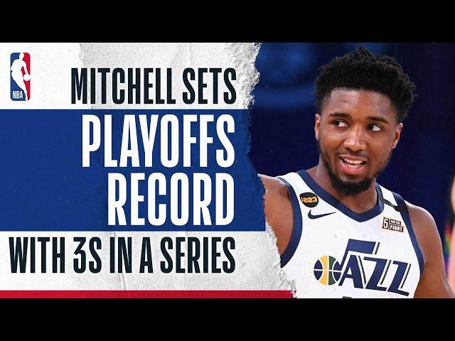 Donovan Mitchell's Record-Setting Series From Downtown 