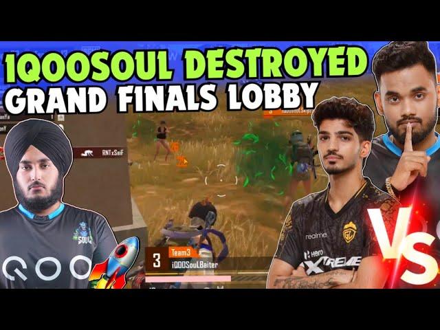 iQOOSoul Destroy Grand Finals Lobby  18 Kills Domination  SouL Manya & Rony on Fire  Team SouL 