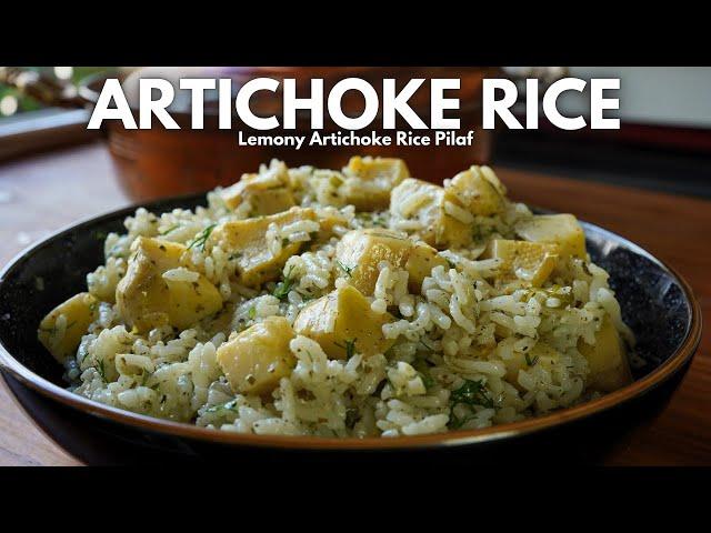 Turkish Artichoke Rice Pilaf - Enginarlı Pilav