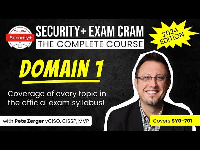 CompTIA Security+ SY0-701 - DOMAIN 1 COMPLETE