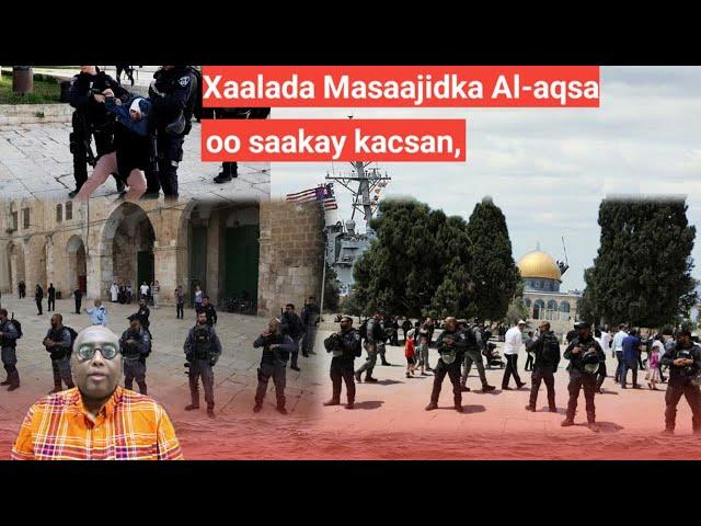 SUBAX: Xaalada Masaajidka Al-aqsaa oo saakay kacsan, yaa muslimiin ayay maree,  xalay ciidanka Asra