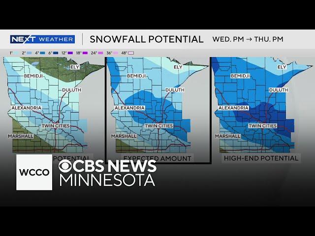 The latest on the snowy winter storm headed to Minnesota