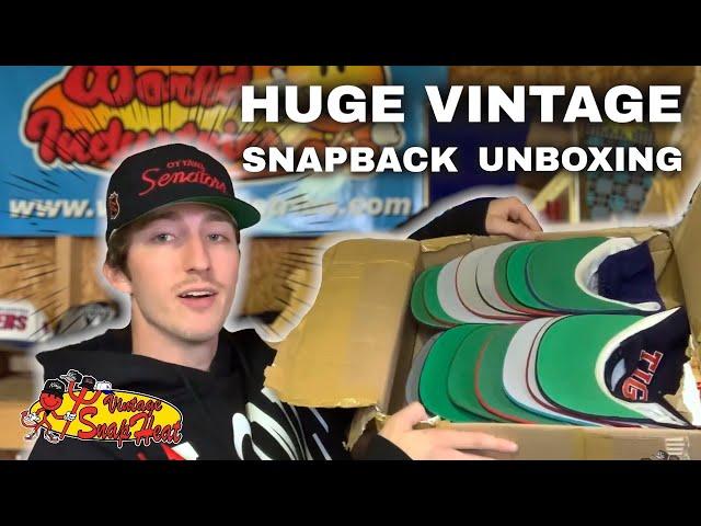 HUGE Unboxing 90's Vintage Snapbacks [Rare Hats]