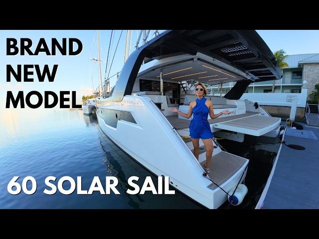 NEW 60 Solar Sail Xquisite Catamaran Yacht Tour