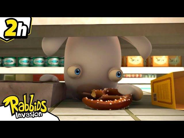 Big Compilation 2H Hide Rabbids! | RABBIDS INVASION | New episodes | Cartoon for Kids