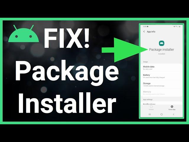 Android Package Installer Not Working