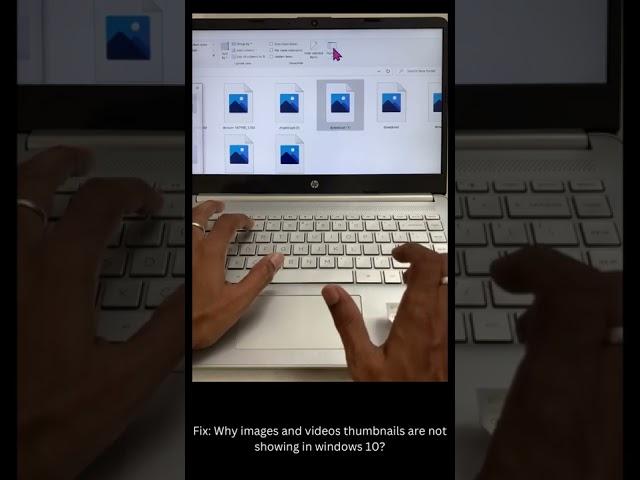 how to fix if images and videos thumbnails are not showing in windows 10? #shorts