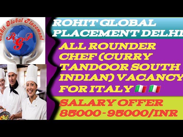 all rounder chef VACANCY FOR ITALY  EUROPE   #employmentvisa #europejobs #abroadjobs #gulfjobs