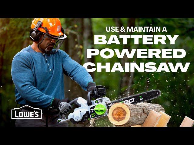 How To Use and Maintain a Battery Powered Chainsaw