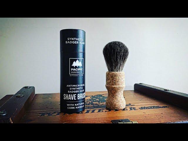 The BEST shaving brush I've tried — Pacific Shaving Co. Cork + Synthetic Badger Shaving Brush