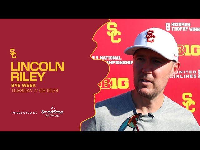 USC HC Lincoln Riley | Tuesday of Bye Week