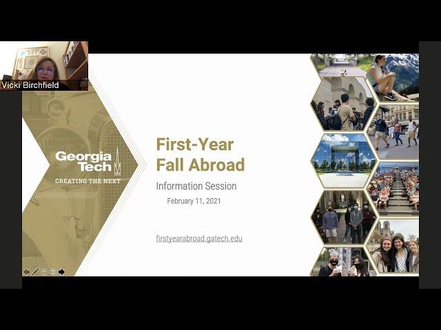 First Year Fall Abroad Webinar