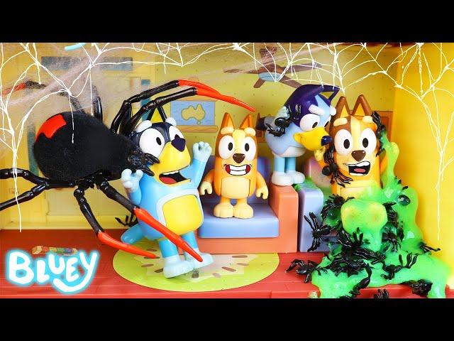 Bluey Funny Scare Pranks with Bluey Toys - Pretend Play with Bluey Toys - Slime Jokes for Kids