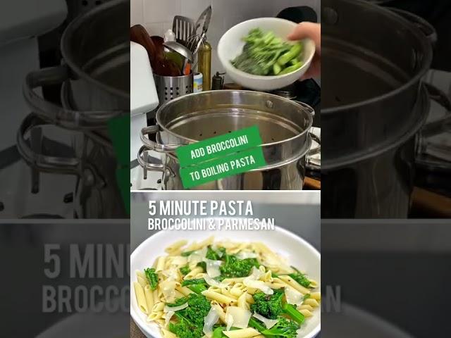 5 Minute Pasta with Broccolini