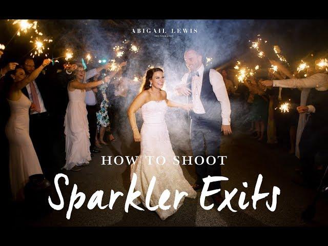 How to Photograph Sparkler Exits at Weddings | Easy Lighting Setup to NAIL Every Wedding Exit Photo