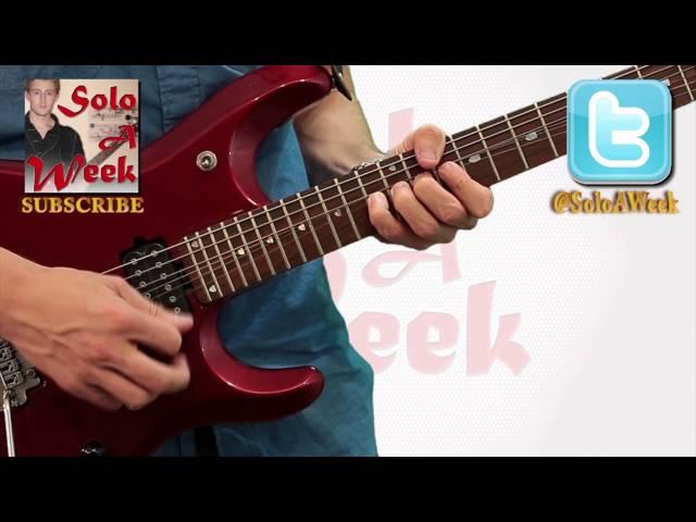 Toto - "Rosanna" Guitar Solos Lesson - SoloAWeek 41 - Solo a Week 41