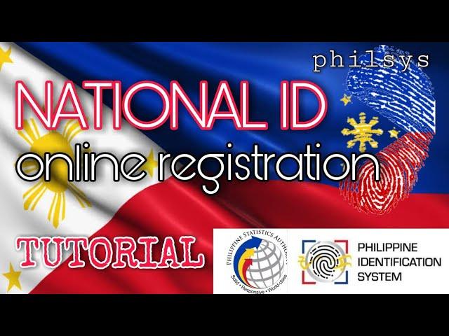 NATIONAL ID ONLINE REGISTRATION | HOW TO REGISTER TO PHILSYS ONLINE TUTORIAL