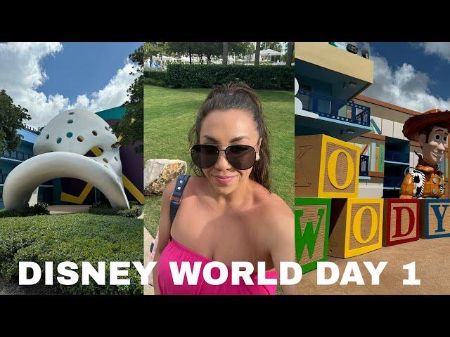 DISNEY WORLD DAY 1 | CHECKING INTO DISNEYS ALL STAR RESORT | ALL STAR MOVIES ROOM TOUR | RESORT TOUR