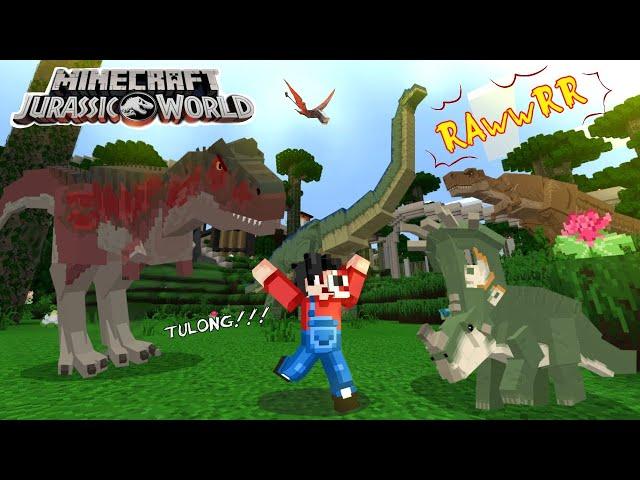 Jurassic World | Minecraft PE | Kakainin ako ng T-Rex