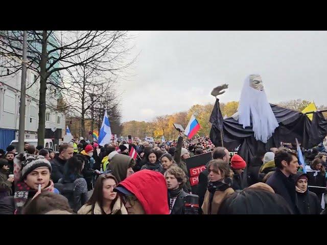 Российский антивоенный митинг в Берлине