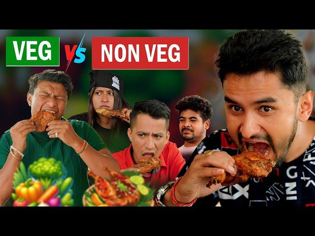 Veg Vs Non Veg | The Pk Vines || Myakuri,Kaluwa,Jire,Sneha