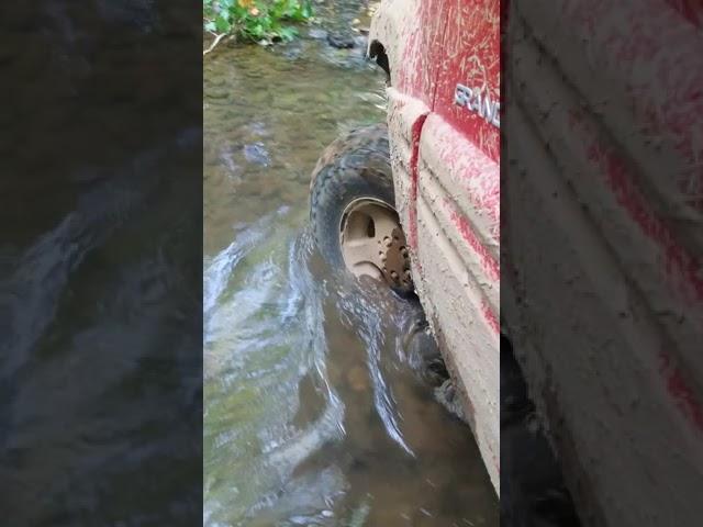 trail ride to camp site in the stock zj