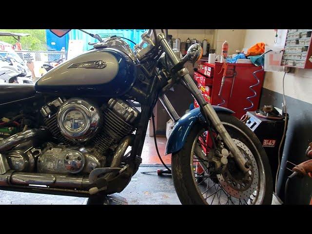 Yamaha XVS 650 Dragstar Project Running Video