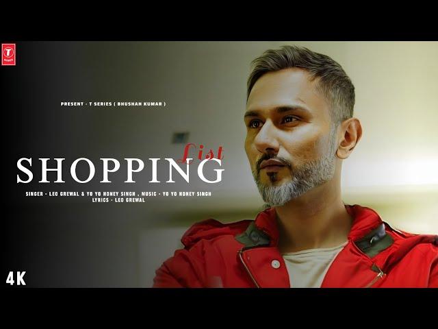 SHOPPING LIST SONG ( TEASER ) YO YO HONEY SINGH X LEO GREWAL | LEONIZATION T SERIES AFTER MANIAC