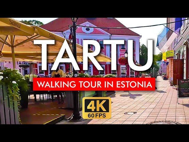  Tartu Walking Tour Estonia in 4K Video. Explore from the Tartu Town Hall Square to University