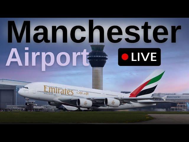  LIVE Manchester Airport Plane Spotting 