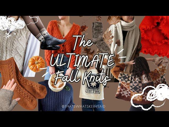 The ULTIMATE Fall Knitting Pattern Inspo! 70+ Knitting Patterns Perfect For Autumn!