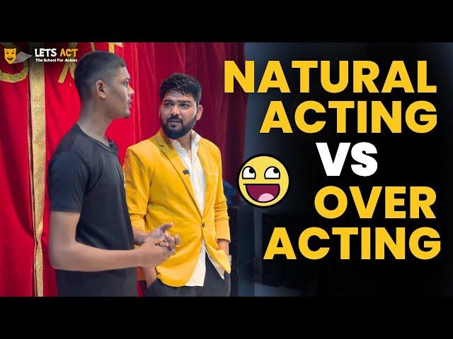 Kya Aap Bhi Aise Acting Karte Ho | Natural Acting Tips | By Vinay Shakya | Lets Act