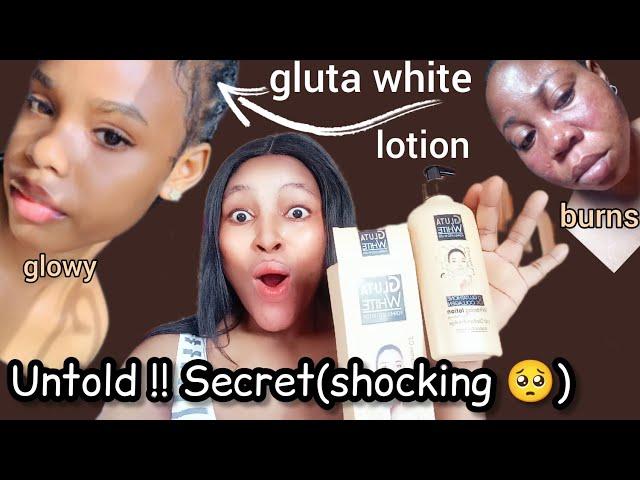 GLUTA WHITE LOTION Shocking Review|Suitable Serums and Whitening tubes#glutawhite