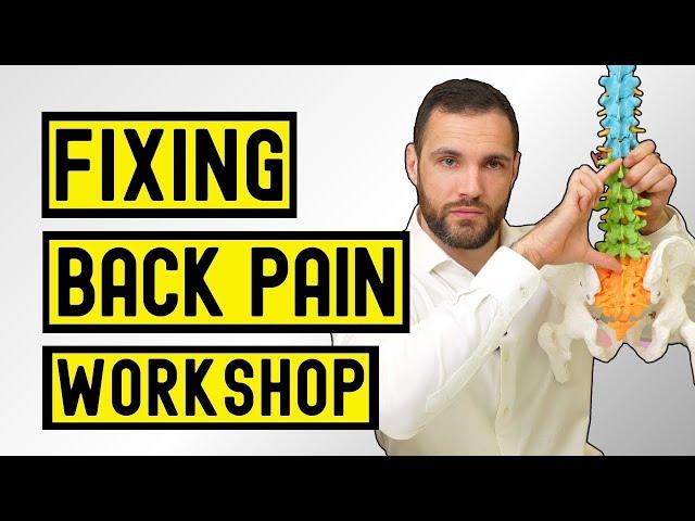 Fix Lower Back Pain At Home Fast: LIVE Workshop With Demonstration