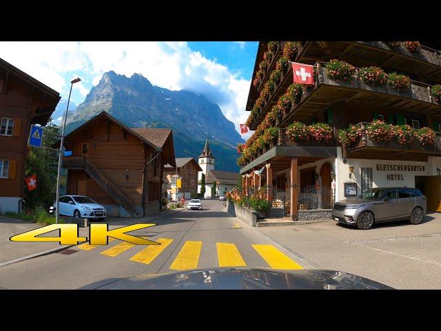 Driving Grindelwald to Lauterbrunnen 4K 60p 