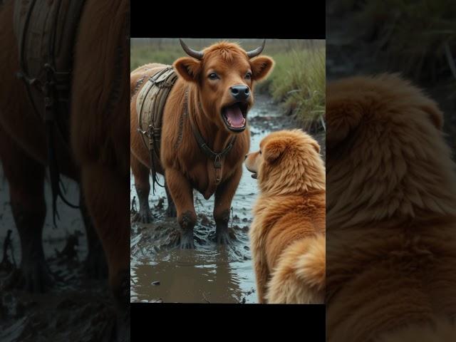 chow chow save a cow||emotional story chow chow and cow#aivideo #viralshorts #foryoupage