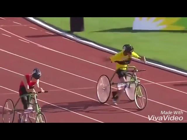 special olympics wheelchair race