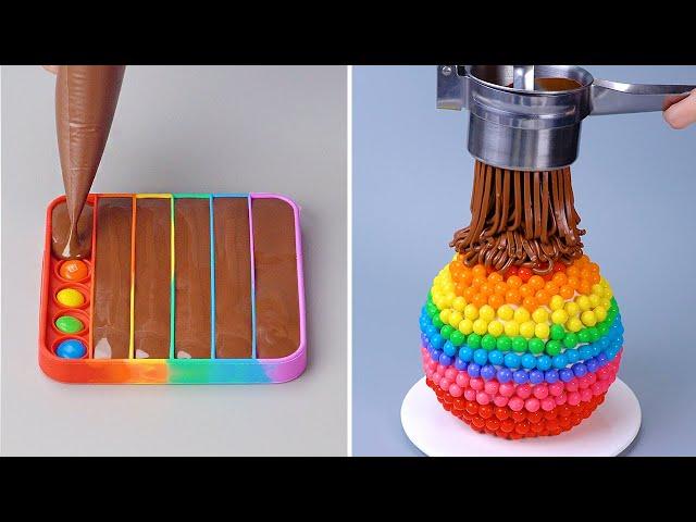 How To Make Rainbow Cake Decorating Ideas | Easy Tasty Chocolate Cake Decorating Recipes | So Tasty