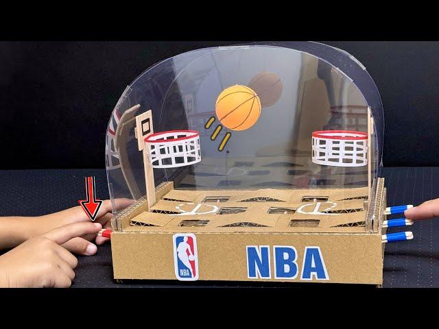 How to Make a Basketball Game for 2 Players. Cardboard Craft.