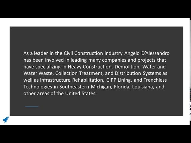 Angelo D’Alessandro - Founder at Dalessandro Contracting Group (DCG)