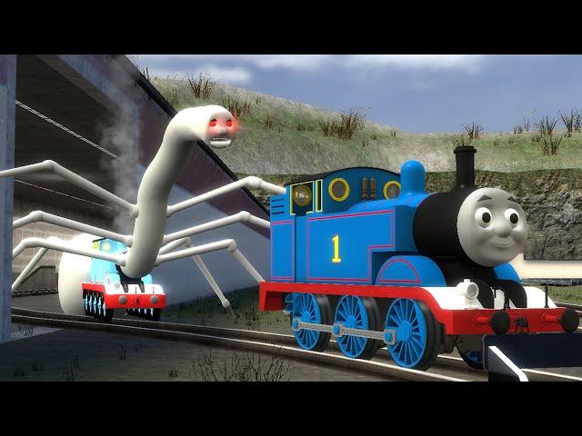 Building a Thomas Train Chased By Cursed Thomas and Friends Family, Cursed Train In Garry's Mod!