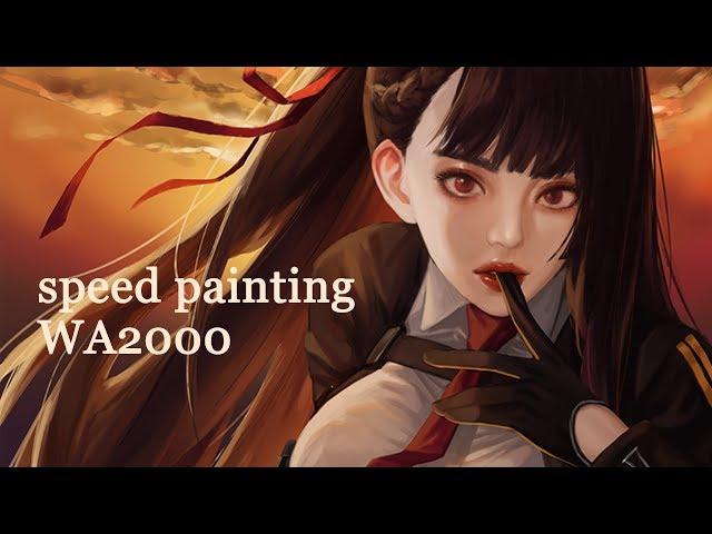 photoshop painting - WA2000 | 포토샵 페인팅 - 소녀전선(少女前线) WA2000