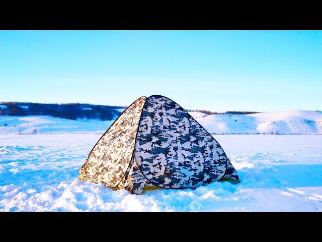 РЫБАЛКА В ПАЛАТКЕ.АКТИВНЫЙ КЛЁВ ПЛОТВЫ В МОРОЗ.