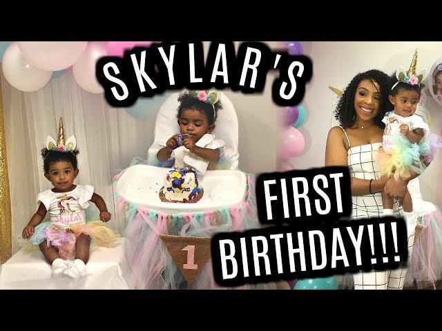 VLOG #145 | SKYLAR'S FIRST BIRTHDAY PARTY!!!