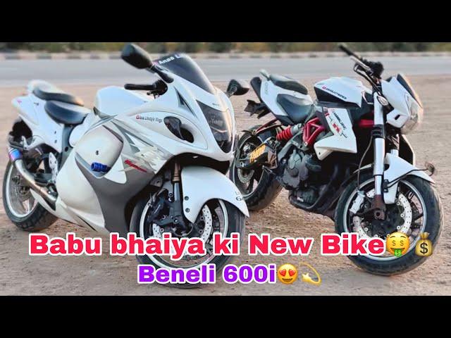 babu bhaiya ki new bike || benelli 600i || bhot loud hai  || anaslifestylevlogs