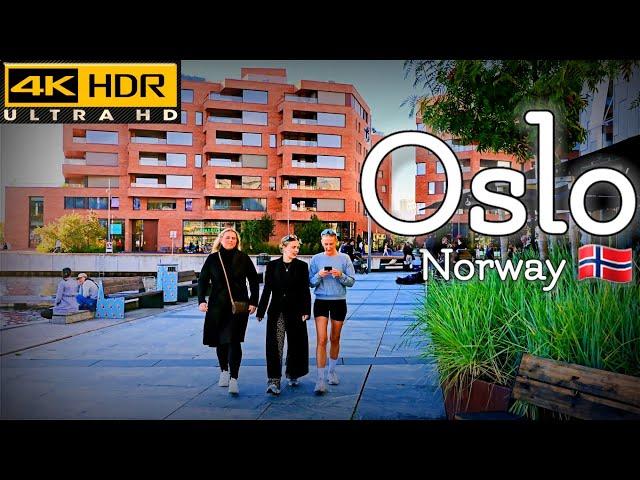 Walk with Me in Oslo | Bjørvika | 4K HDR | September 2024