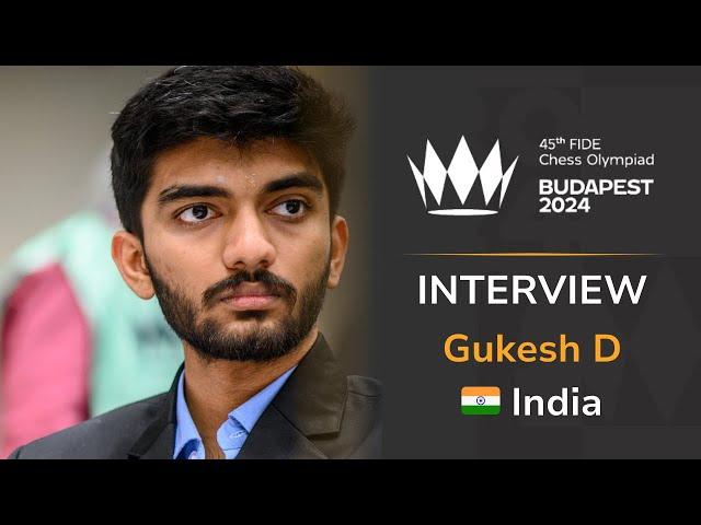 "WE HAVE TO COME EVERYDAY WITH RIGHT SPIRIT AND PLAY GOOD CHESS" GUKESH D