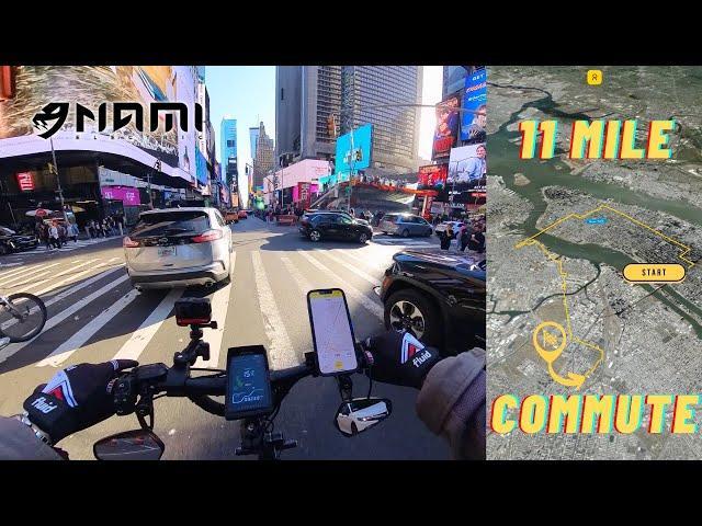 Full NYC Commute Experience- Spring Time Rush! | Nami Klima Max eScooter POV [4k]