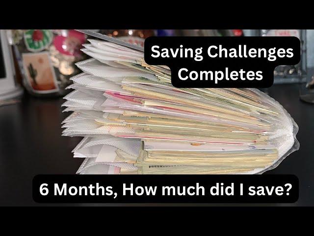 How much did I save using saving challenges in 6 months?