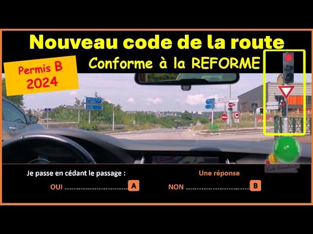 TEST Nouveau code de la route 2024-2025 conforme à la nouvelle réforme GRATUIT n°103